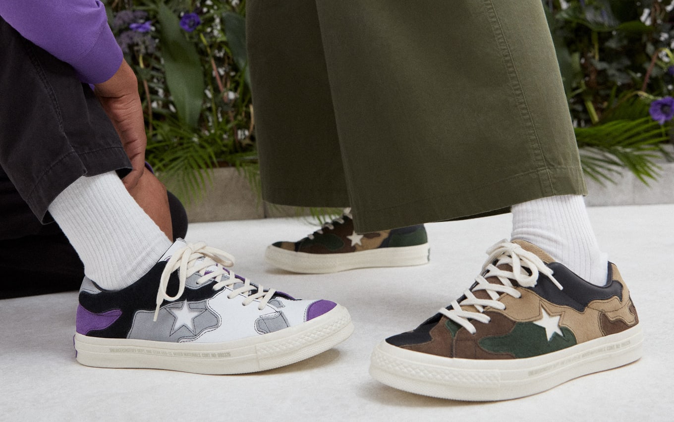 converse one star sns camo