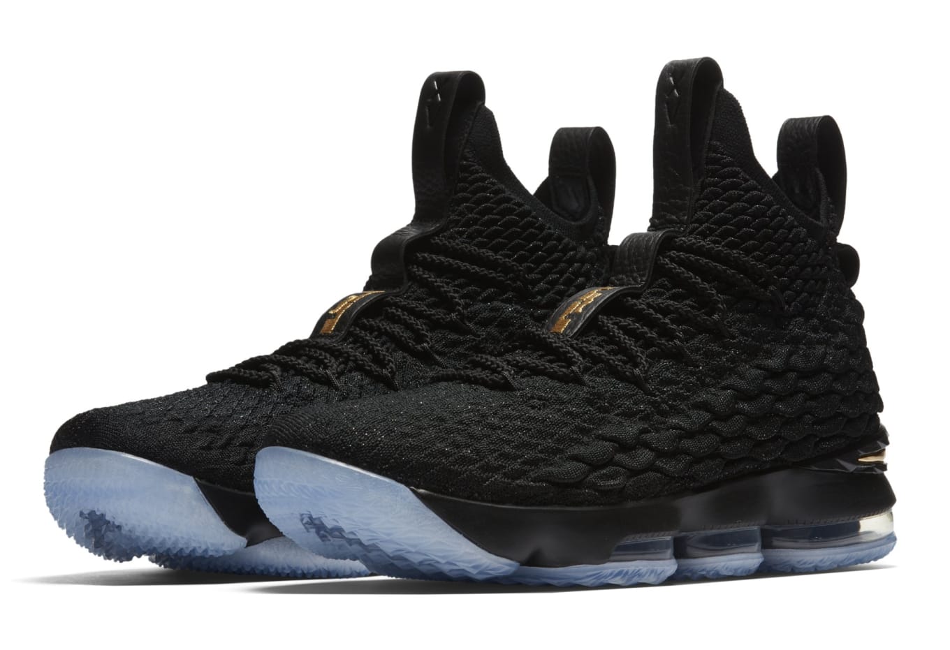 black and gold lebron 15s