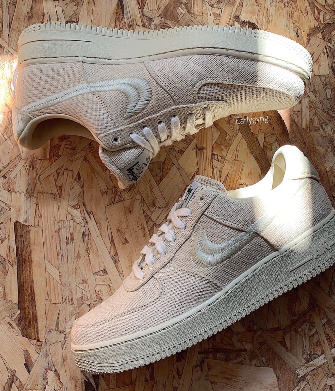 stussy x nike air force 1 low black