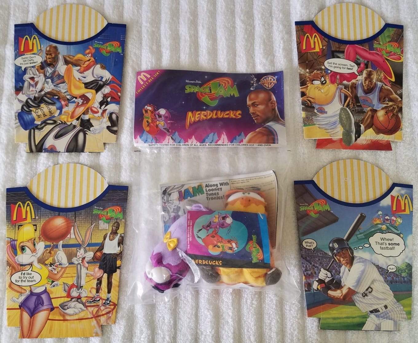 space jam mcdonalds stuffed animals