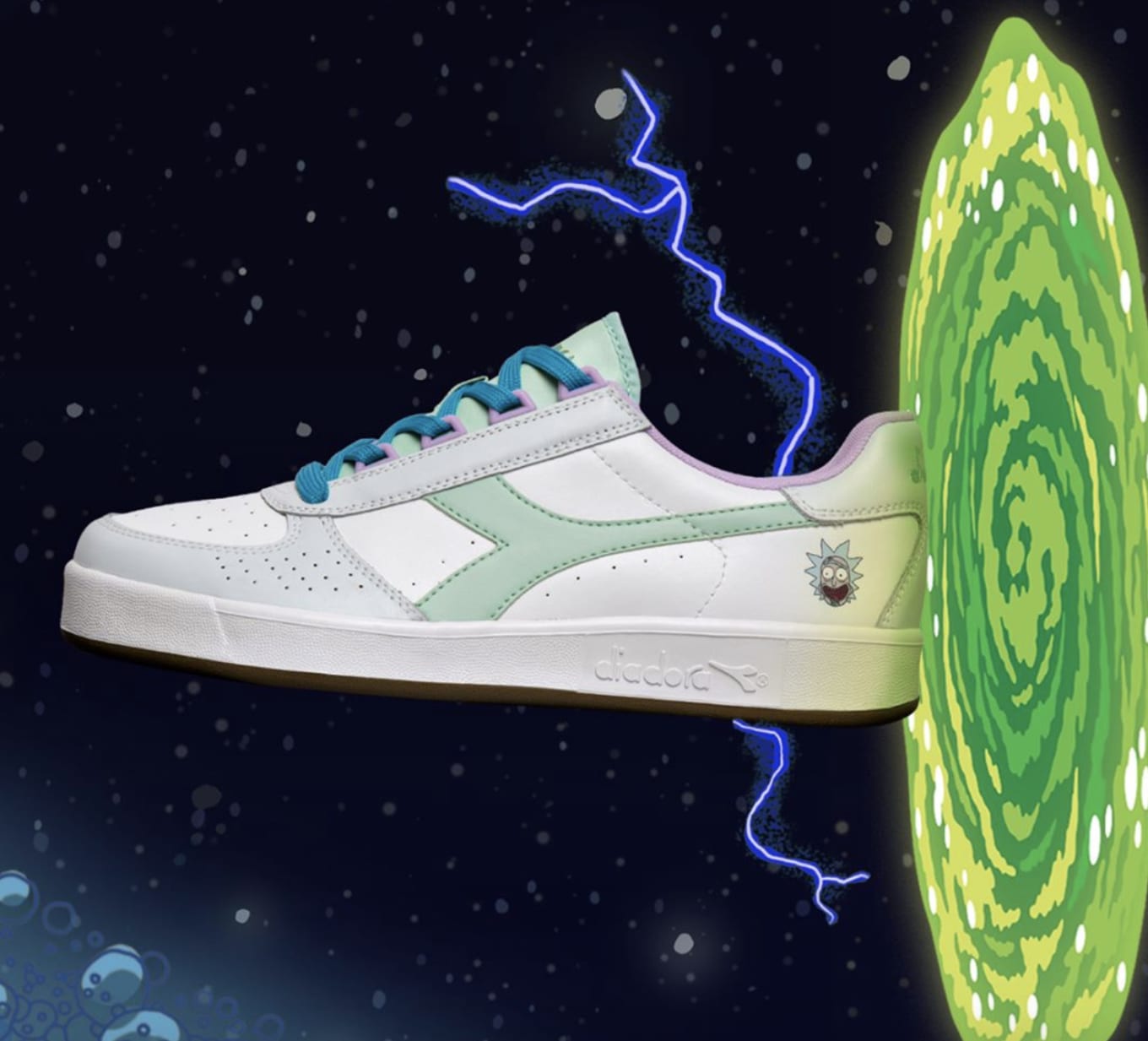 rick and morty adidas shoes
