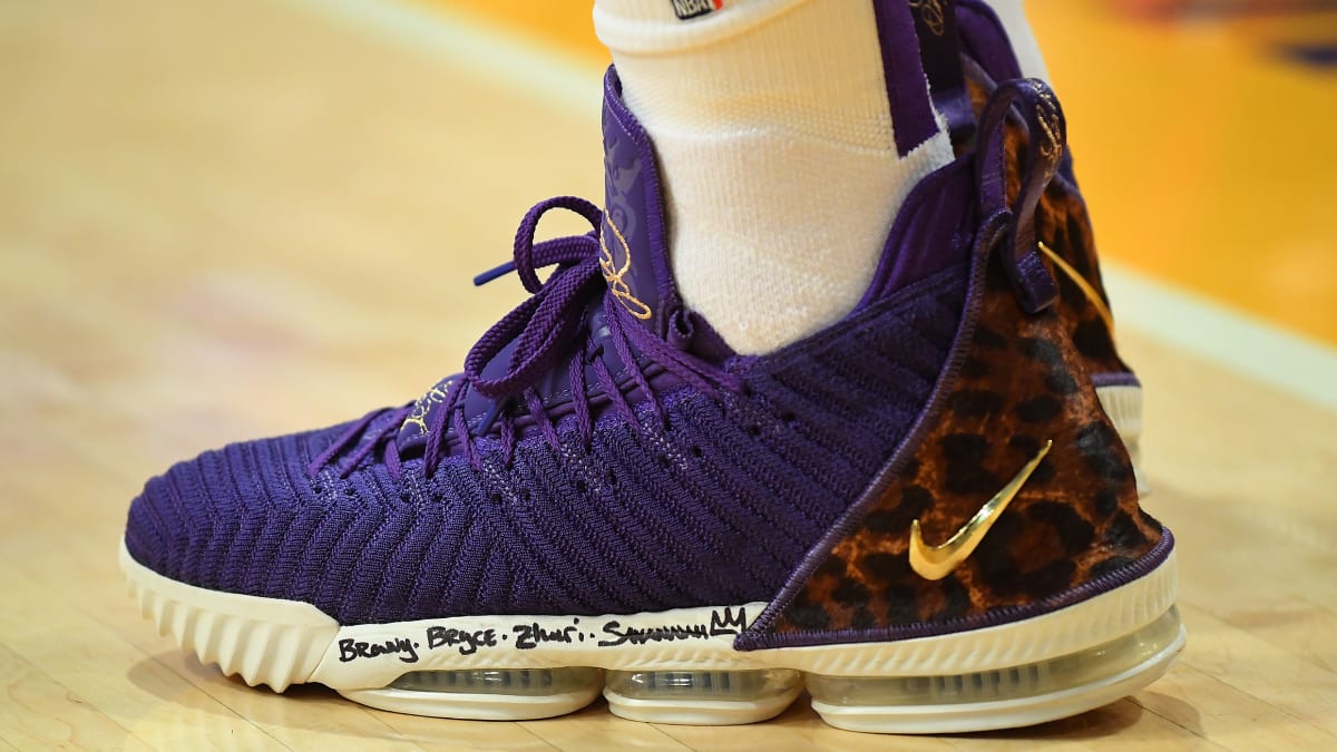 lebron james purple nikes