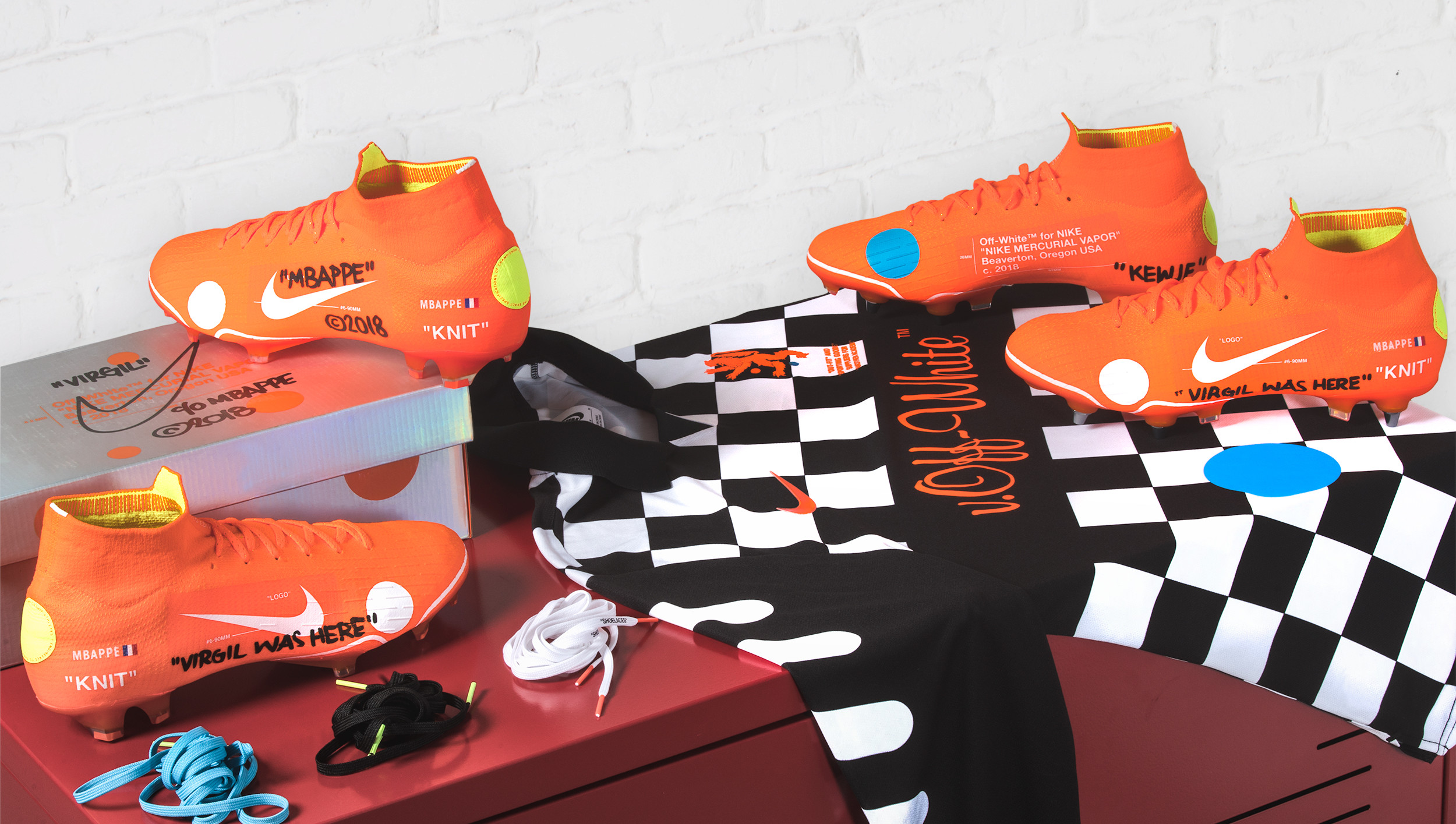 off white soccer cleats