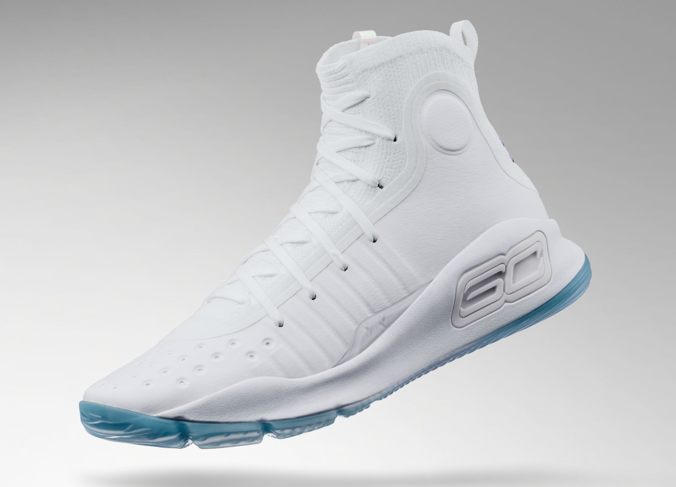 all white stephen curry shoes