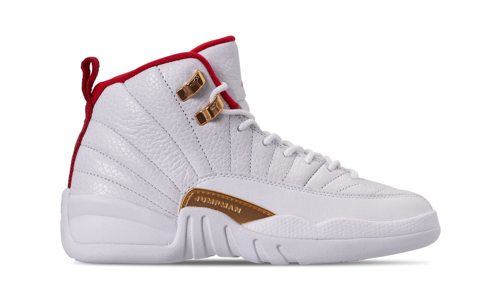 jordan 12 red white and gold