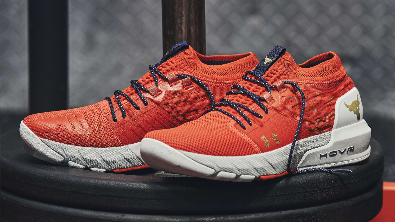 orange under armour shoes