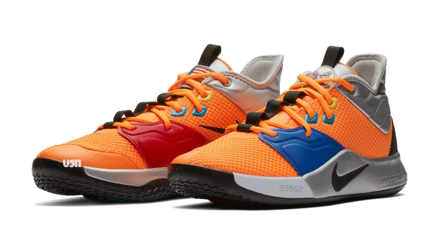 Nike PG 3 'NASA' Total Orange/Black 