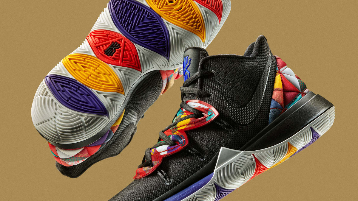 kyrie 5 black multicolor