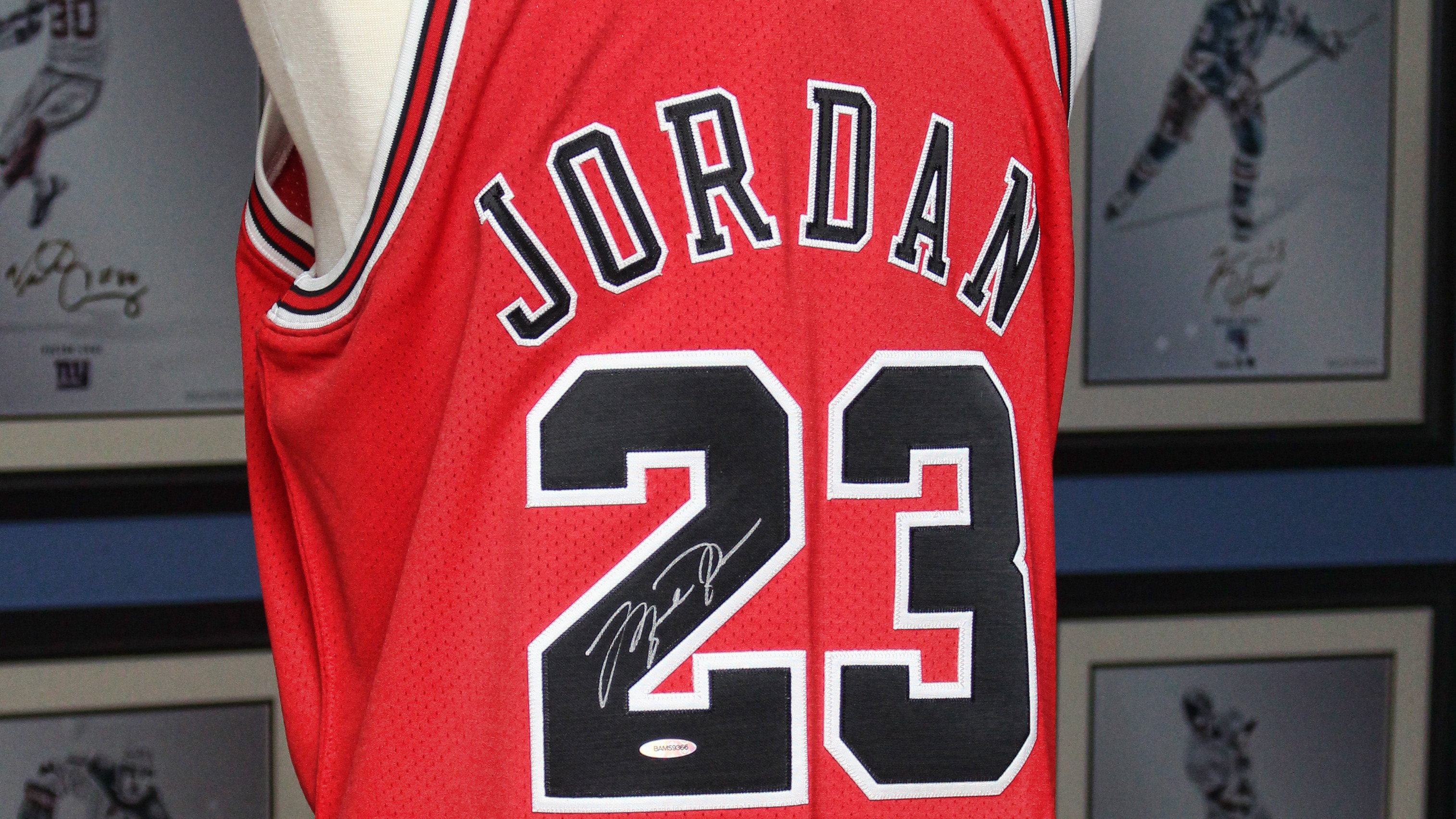 jordan signed jersey