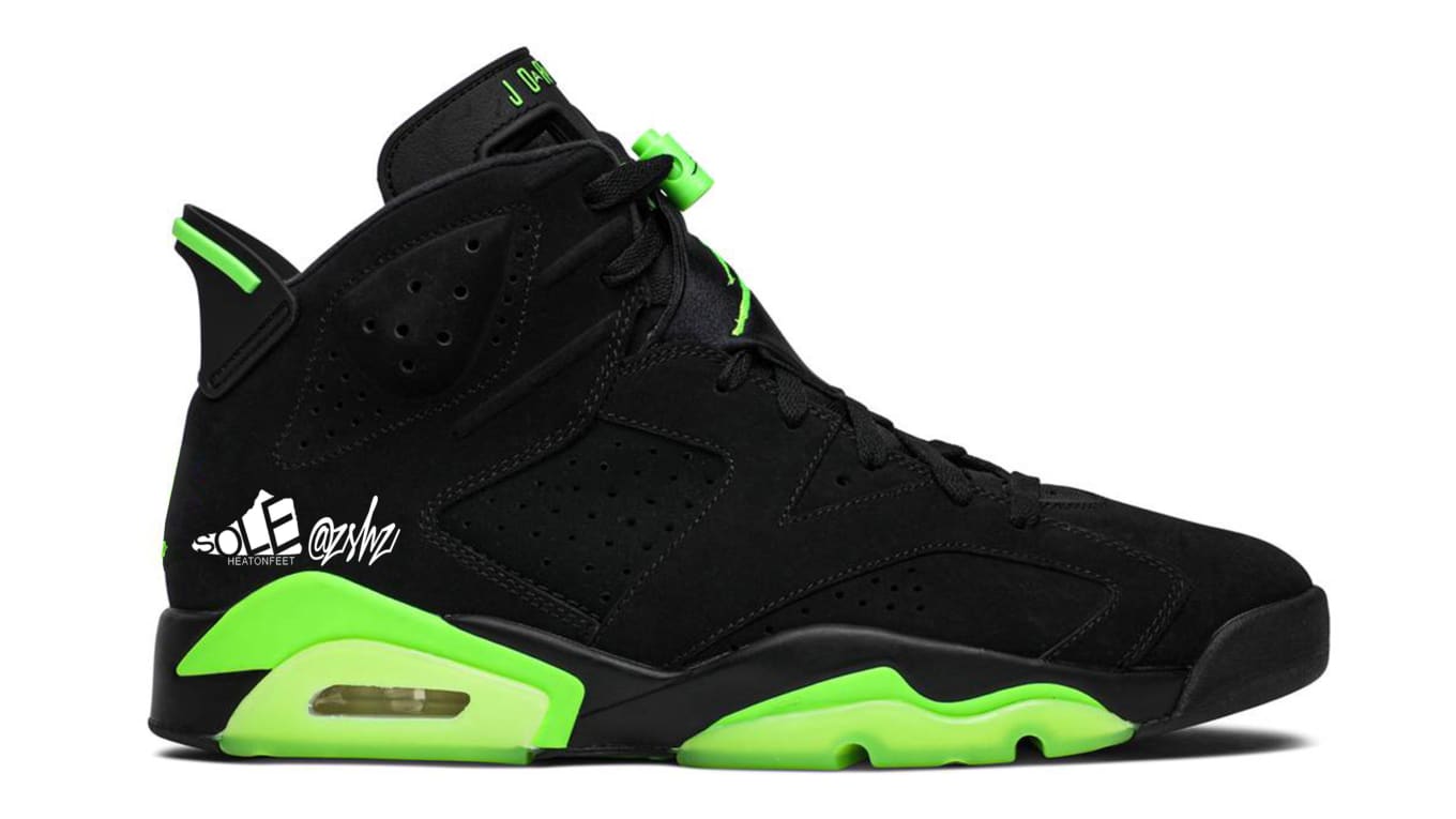 green and black jordan retro