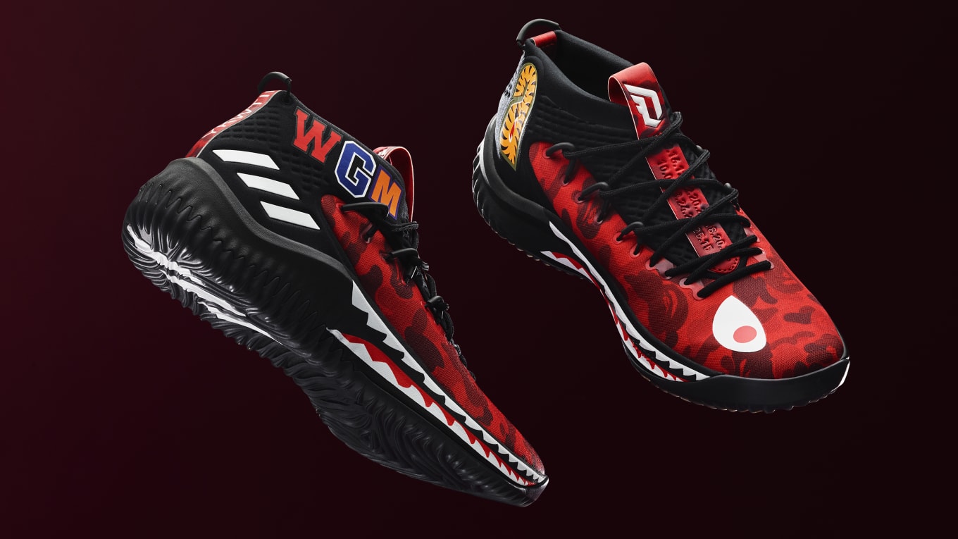 Adidas Dame 4 x Bape Releasing in Red 