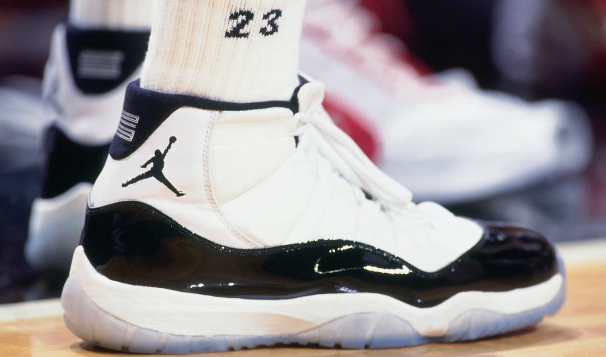 jordan xi concord on feet