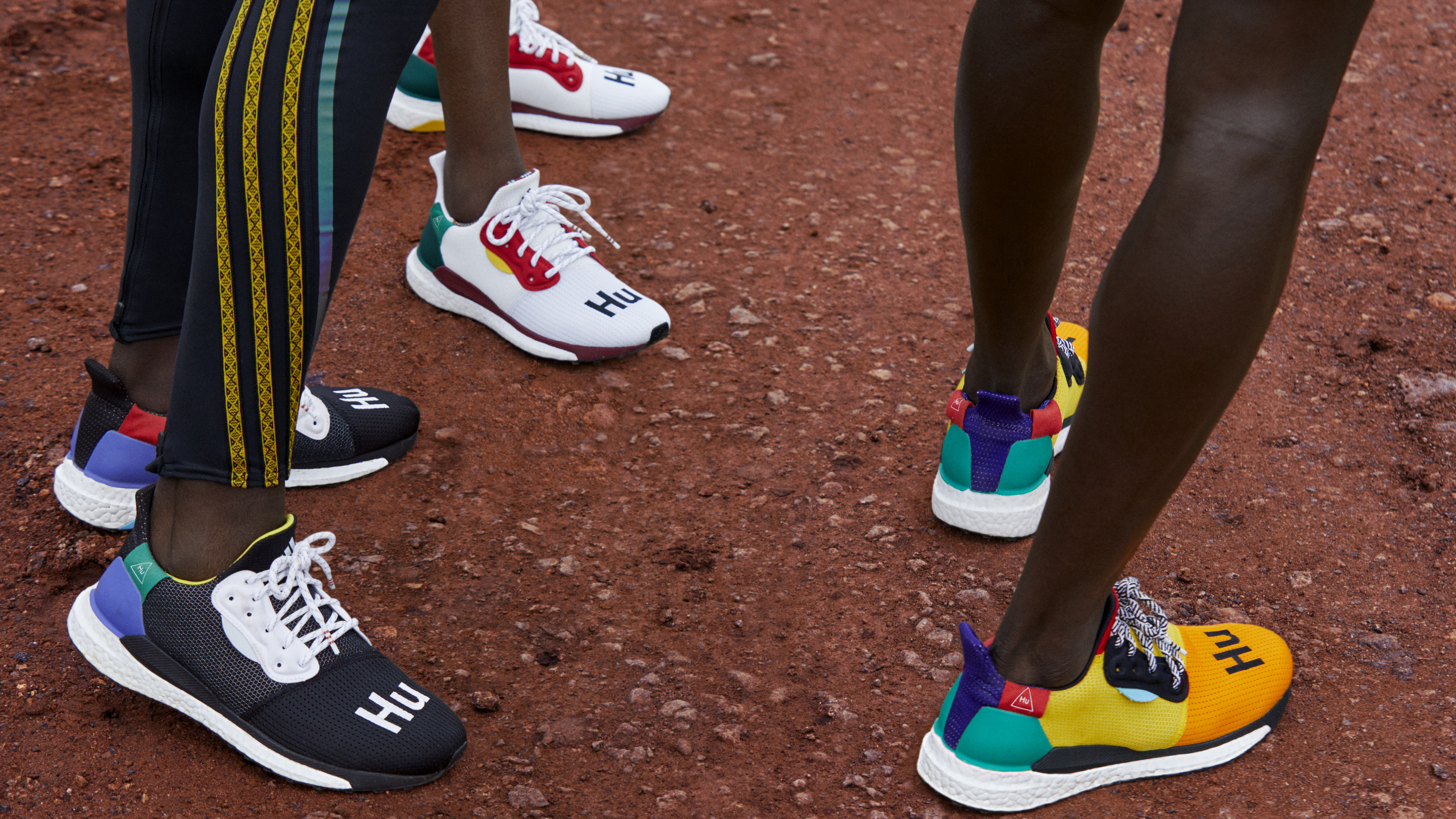 pharrell williams x adidas solar hu glide st shoes