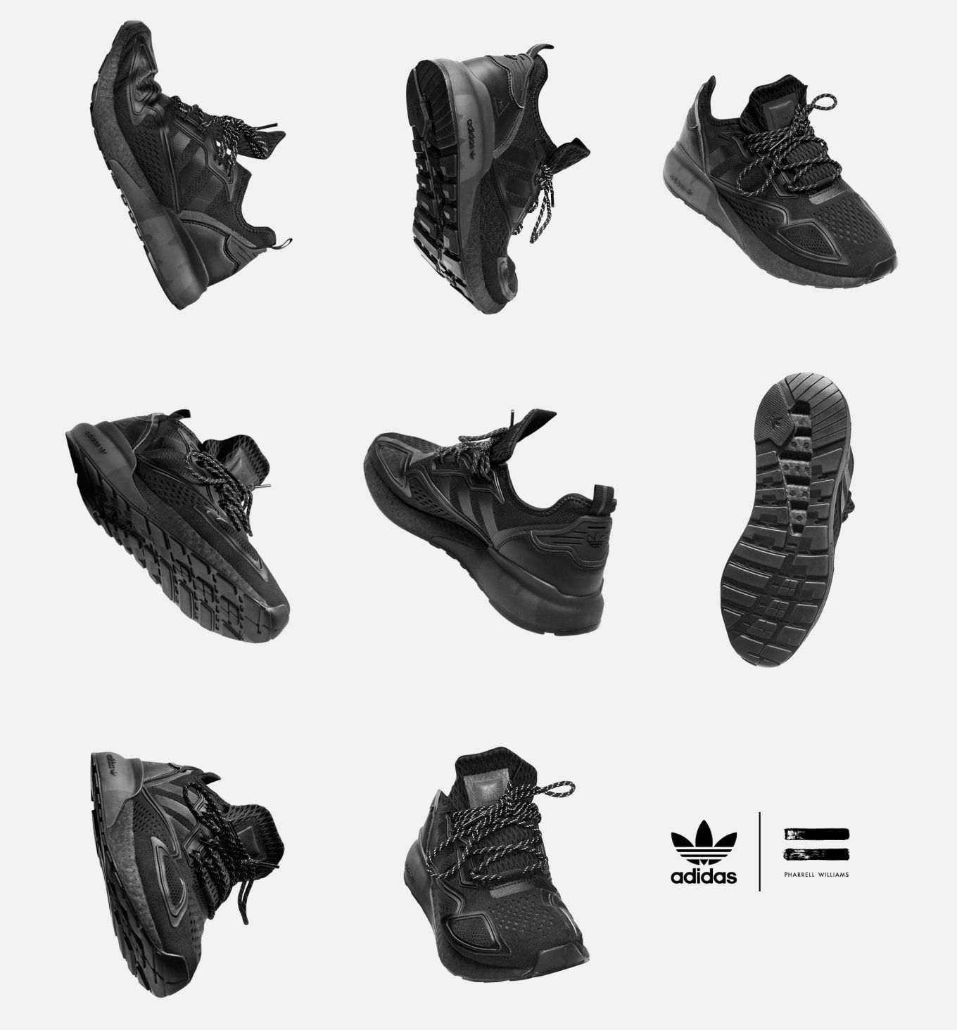 adidas pharrell all black