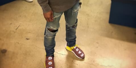 2017 NEW UA Adidas NMD Human Race Pharrell Williams �� Rainbow �