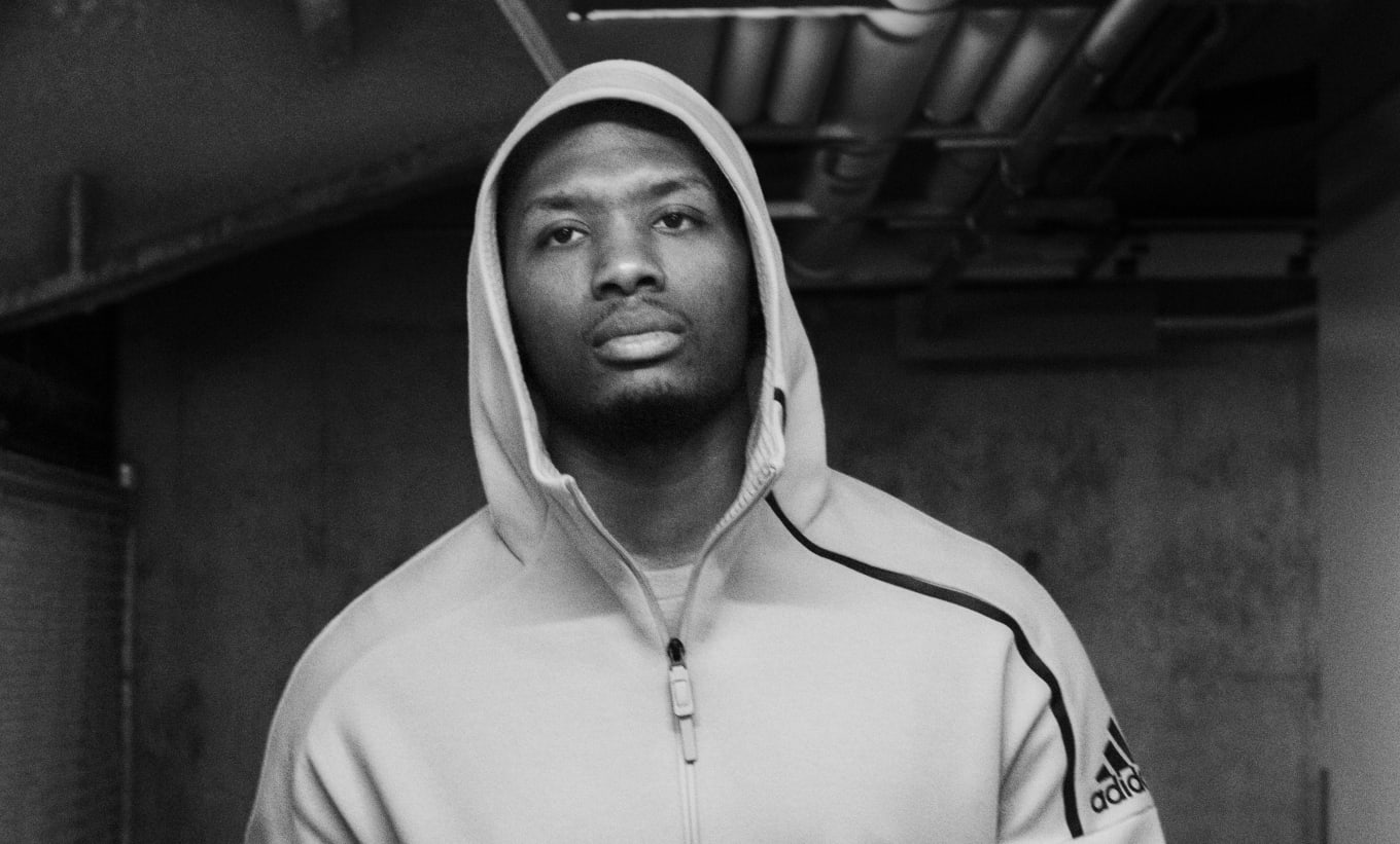 Damian lillard black and white