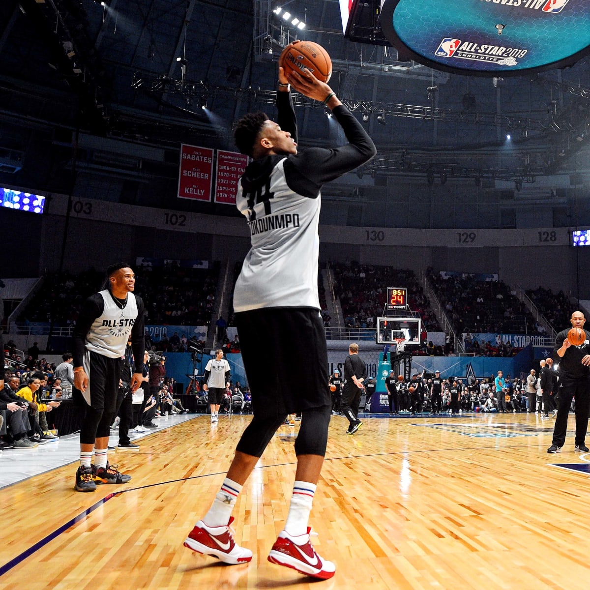 Giannis Antetokounmpo Nike Zoom Kobe 4 - NBA All-Star Practice Sneakers
