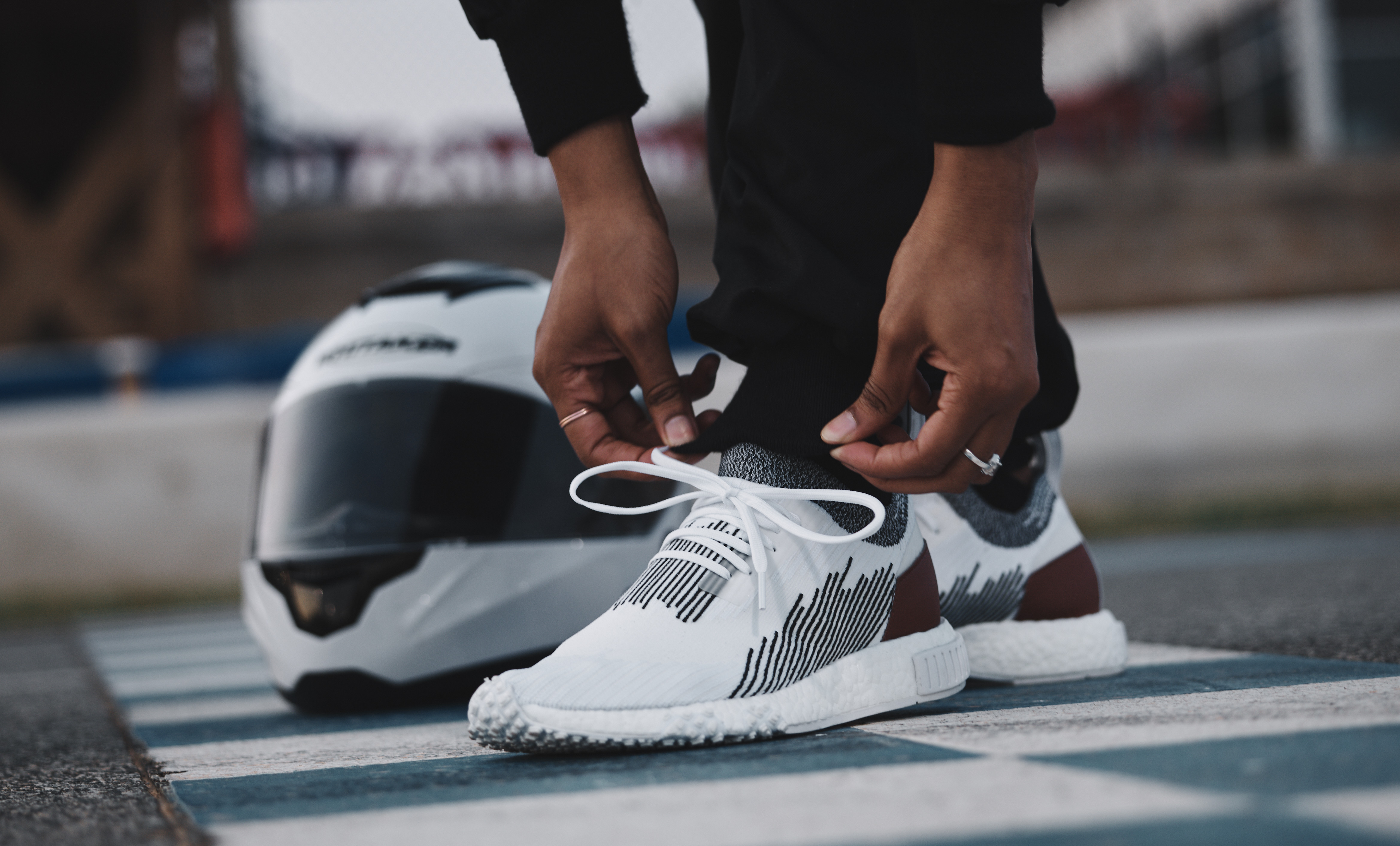 adidas nmd racer grey one