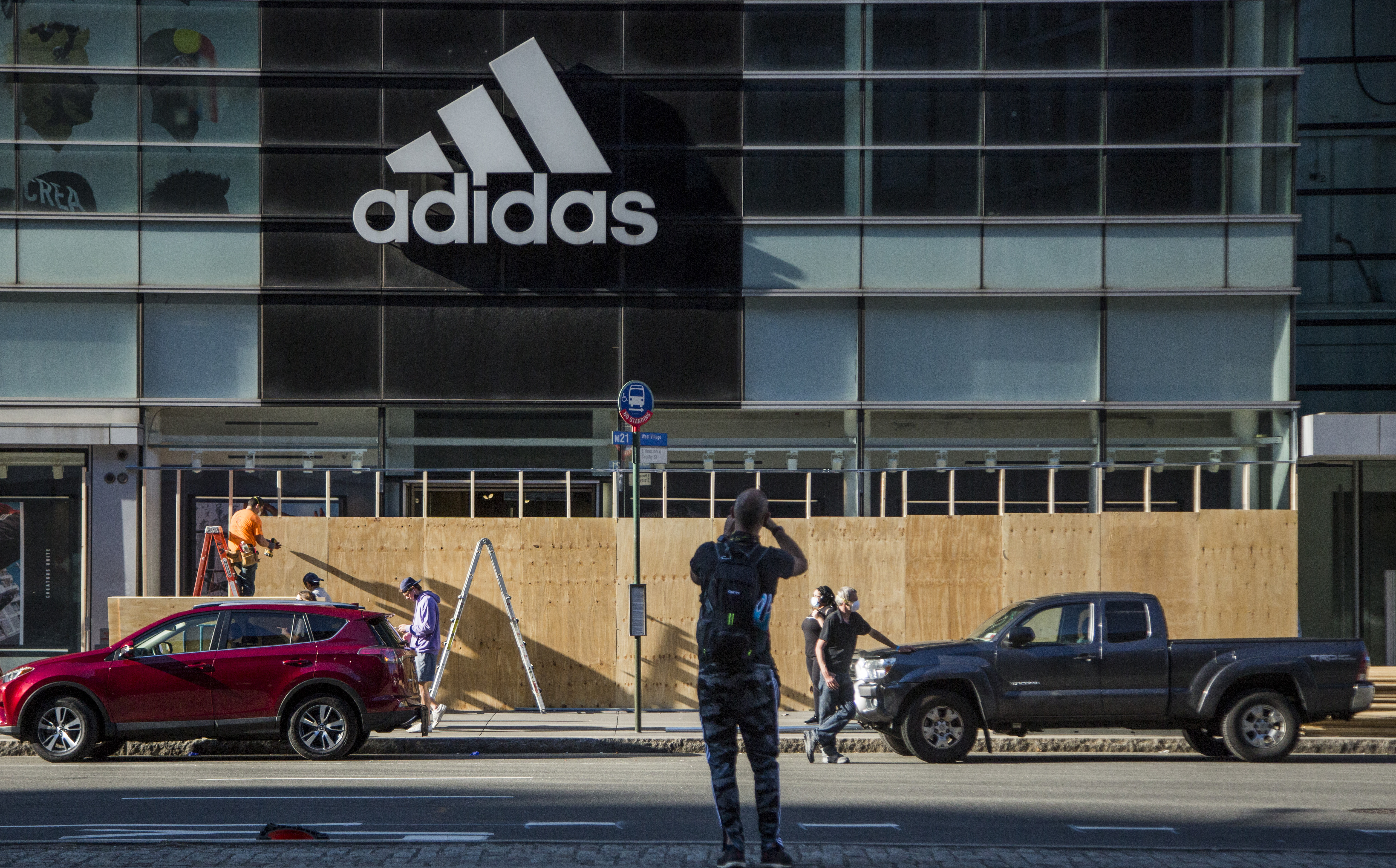 adidas store george floyd protests