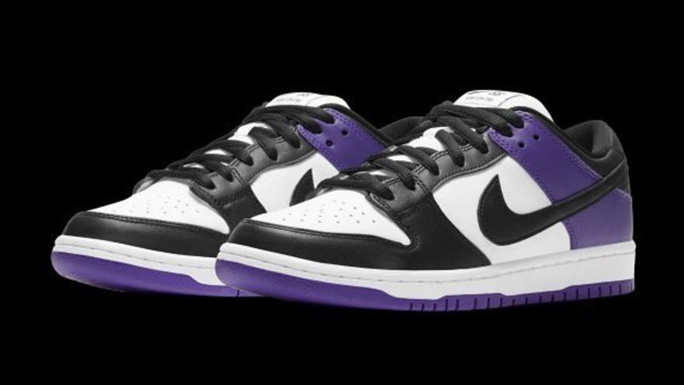 purple low dunks