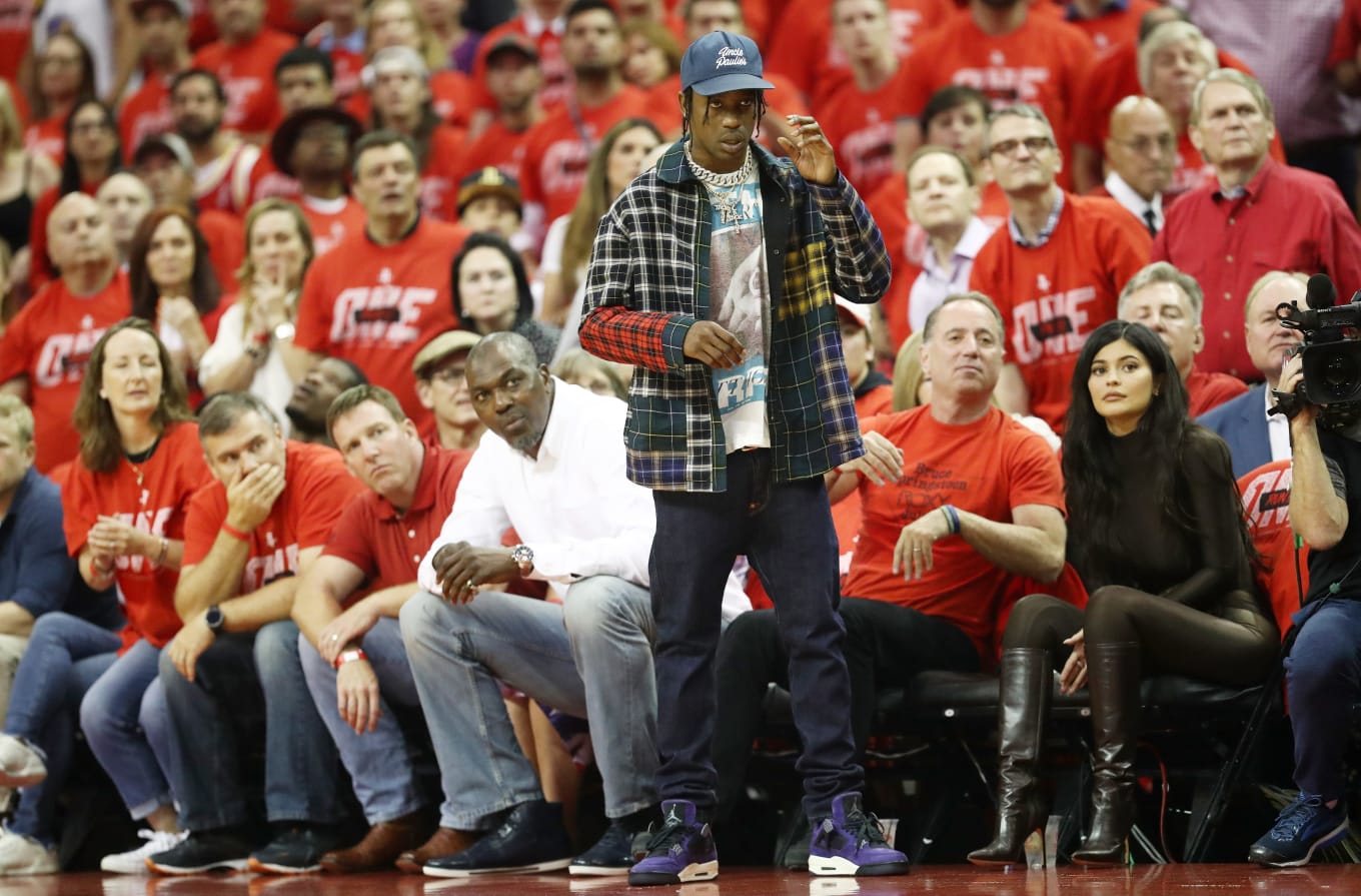 Travis scott wearing jordan