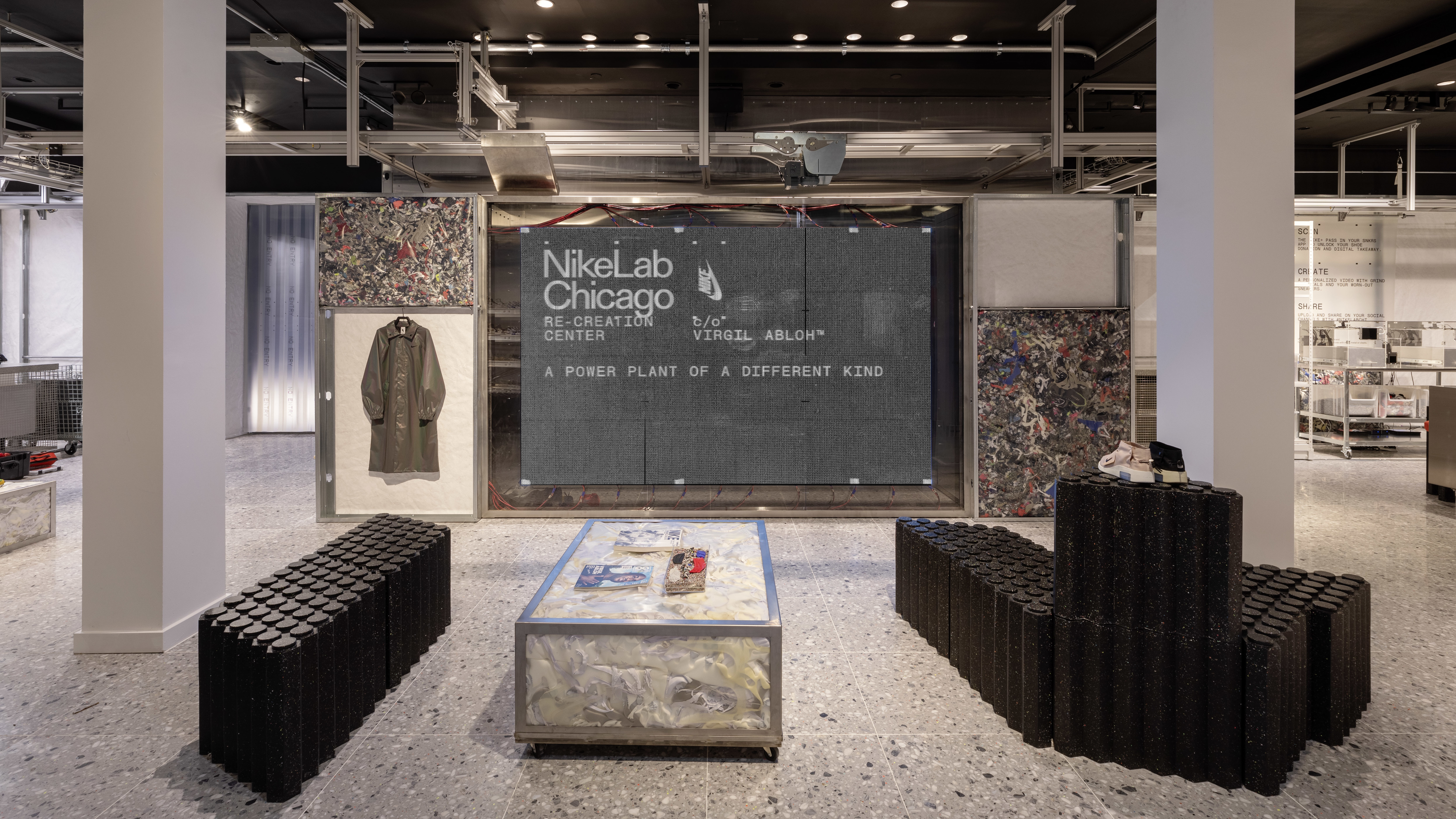 recycled basketball flooring nike store