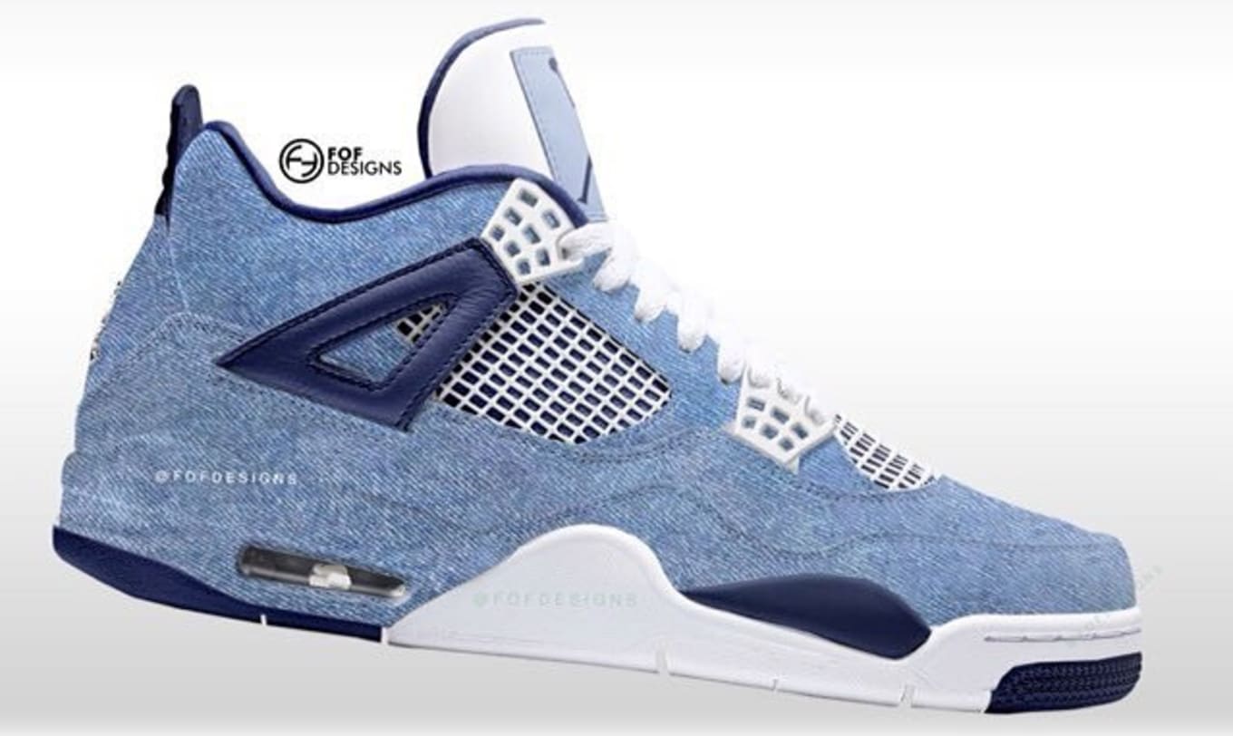 Air Jordan 4 'Acid Wash Denim' January 