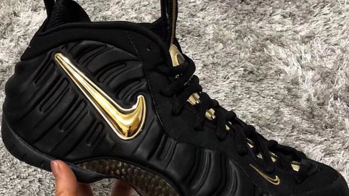 Nike Air Foamposite Pro 'Black/Metallic Gold' Release Date Sole Collector