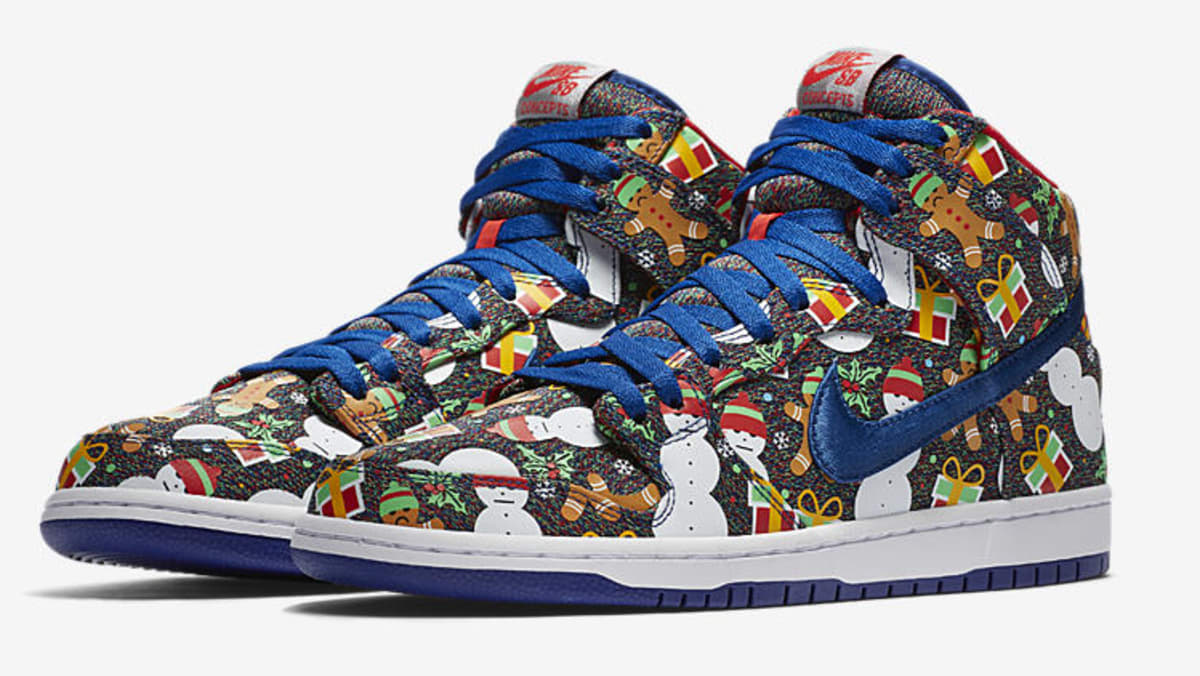 Nike SB Dunk High x Concepts 'Ugly Christmas Sweater' Release Roundup