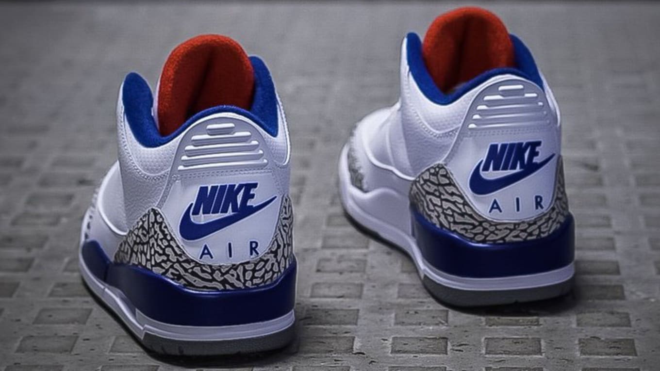 jordan 3 true blue on feet