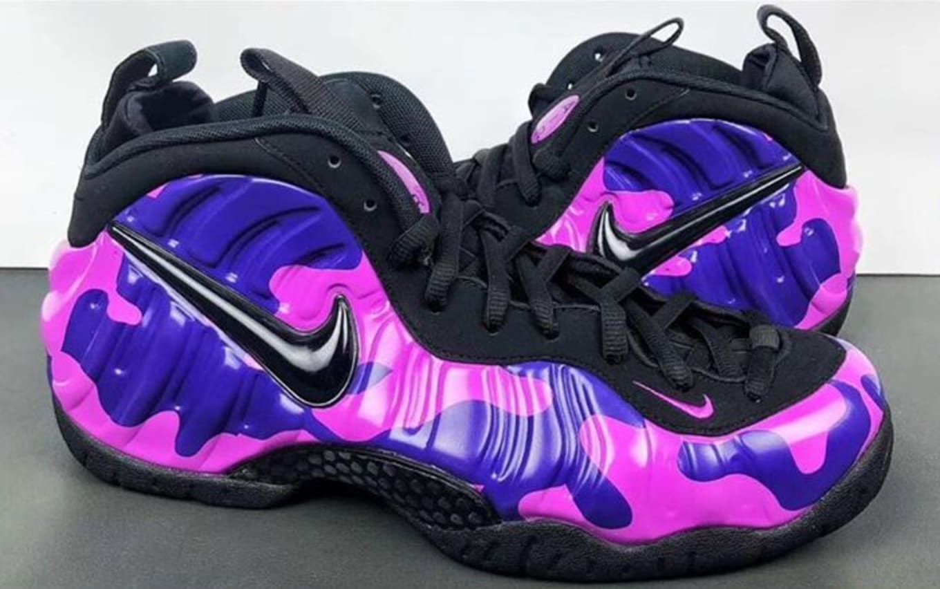 Purple and orange foamposites clearance