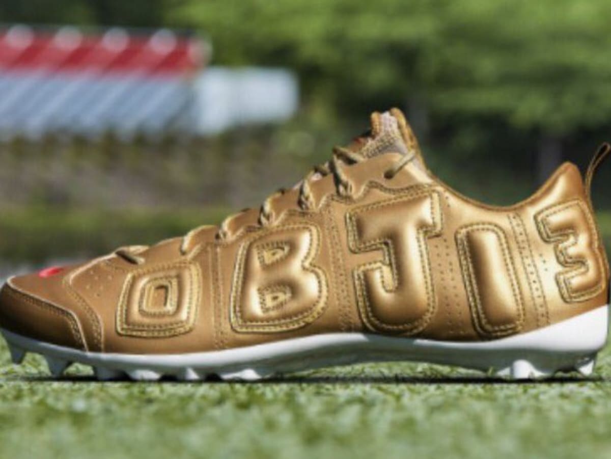 Odell Beckham Jr.'s Custom Cleats Inspired by the Supreme x Nike Air