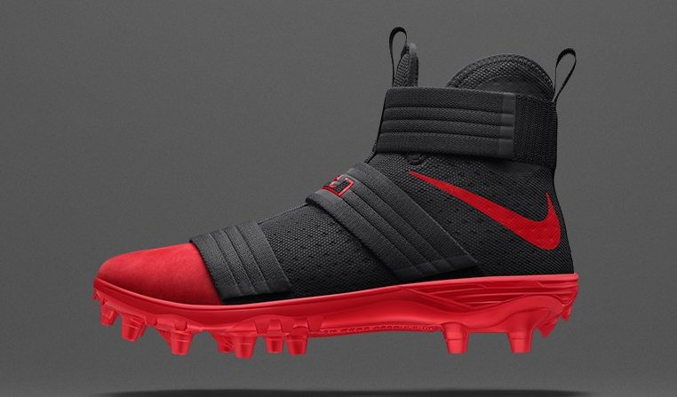 lebron soldier 12 strike cleats