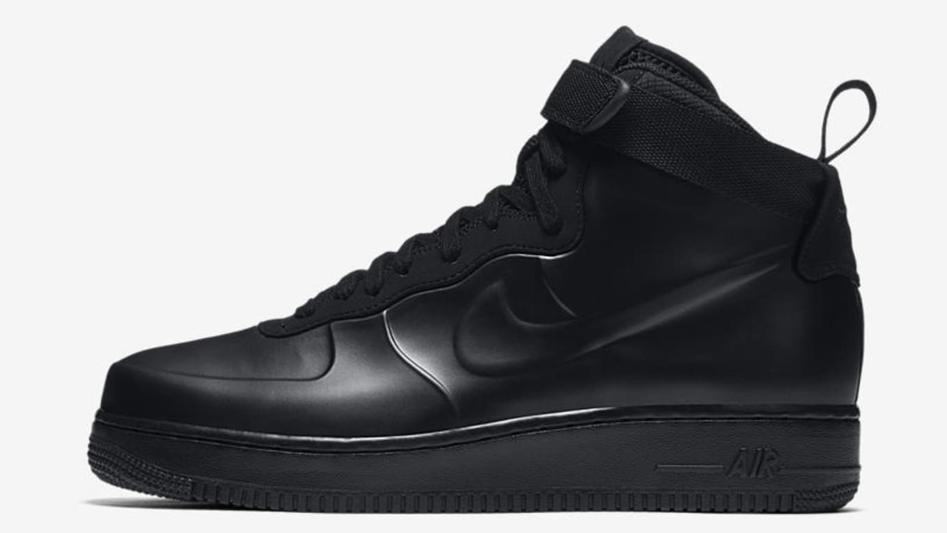 foamposite air force 1 black