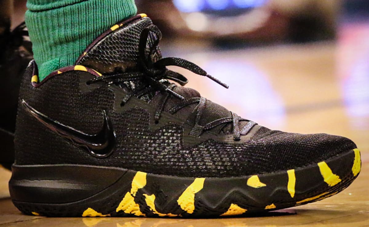 kyrie irving shoes yellow and black