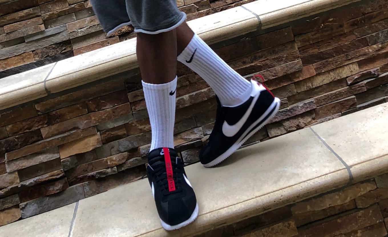 nike cortez with socks