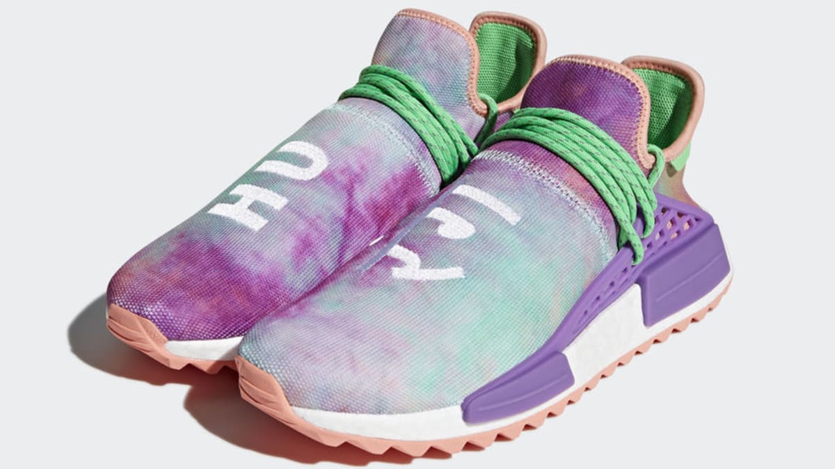 purple and green nmd
