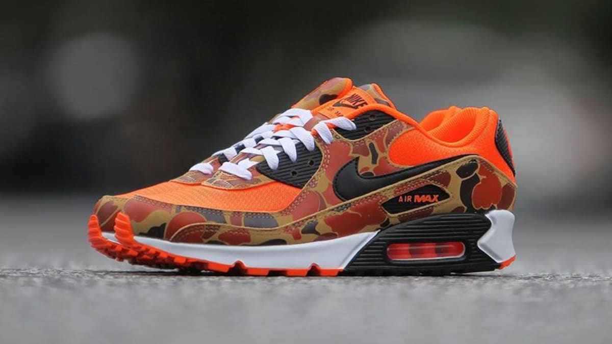 orange and camo air max