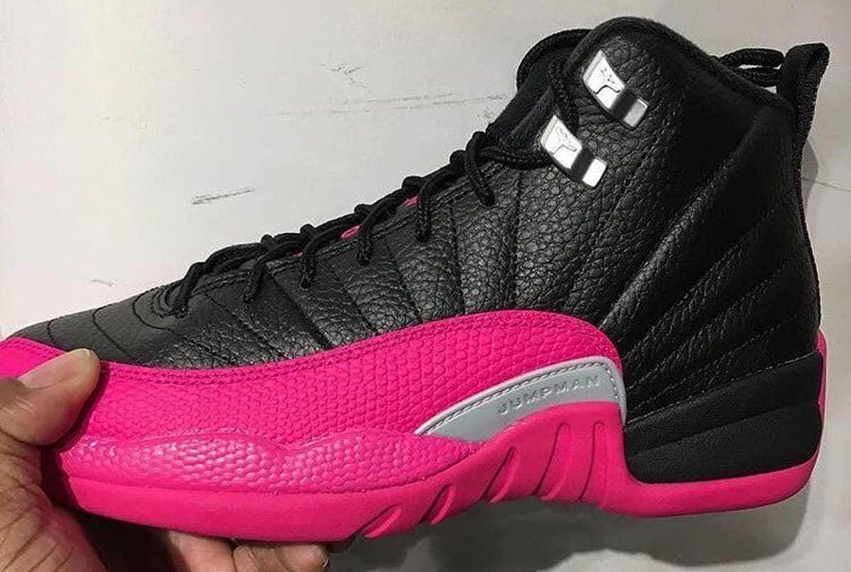 12s pink and black