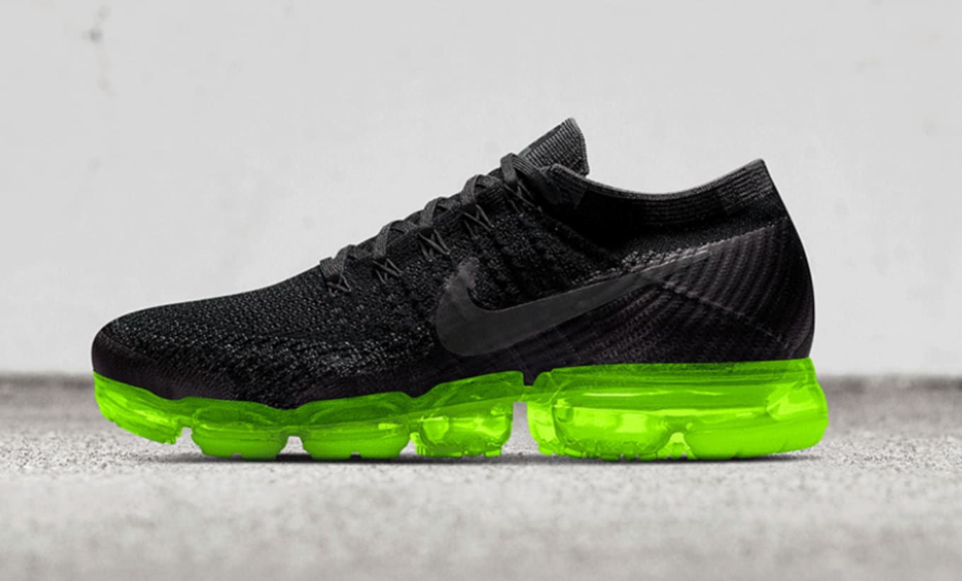 Vapormax green sole top