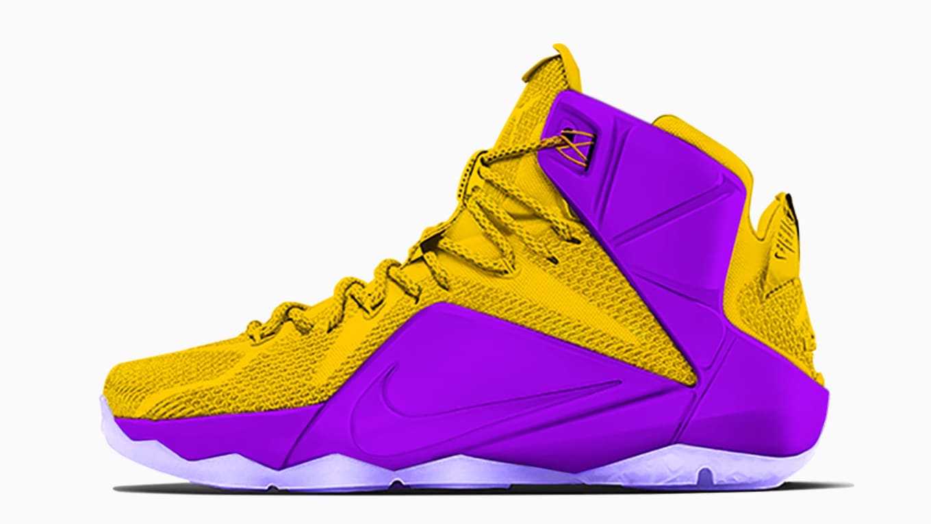 lebron shoes lakers colors