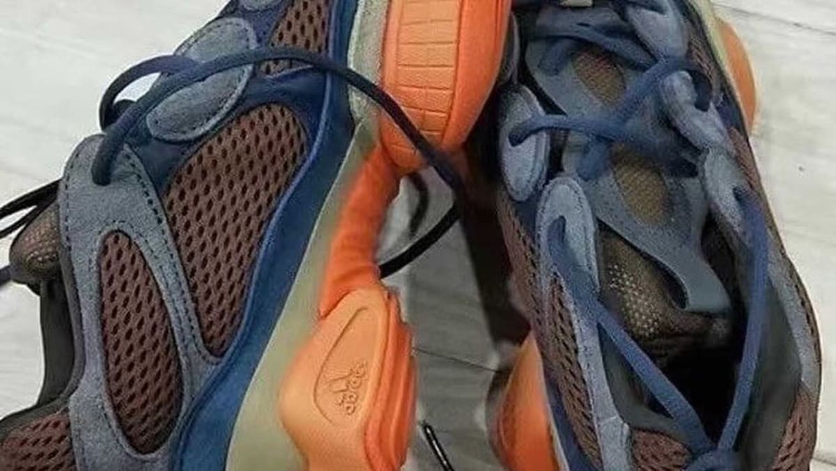 blue orange yeezy