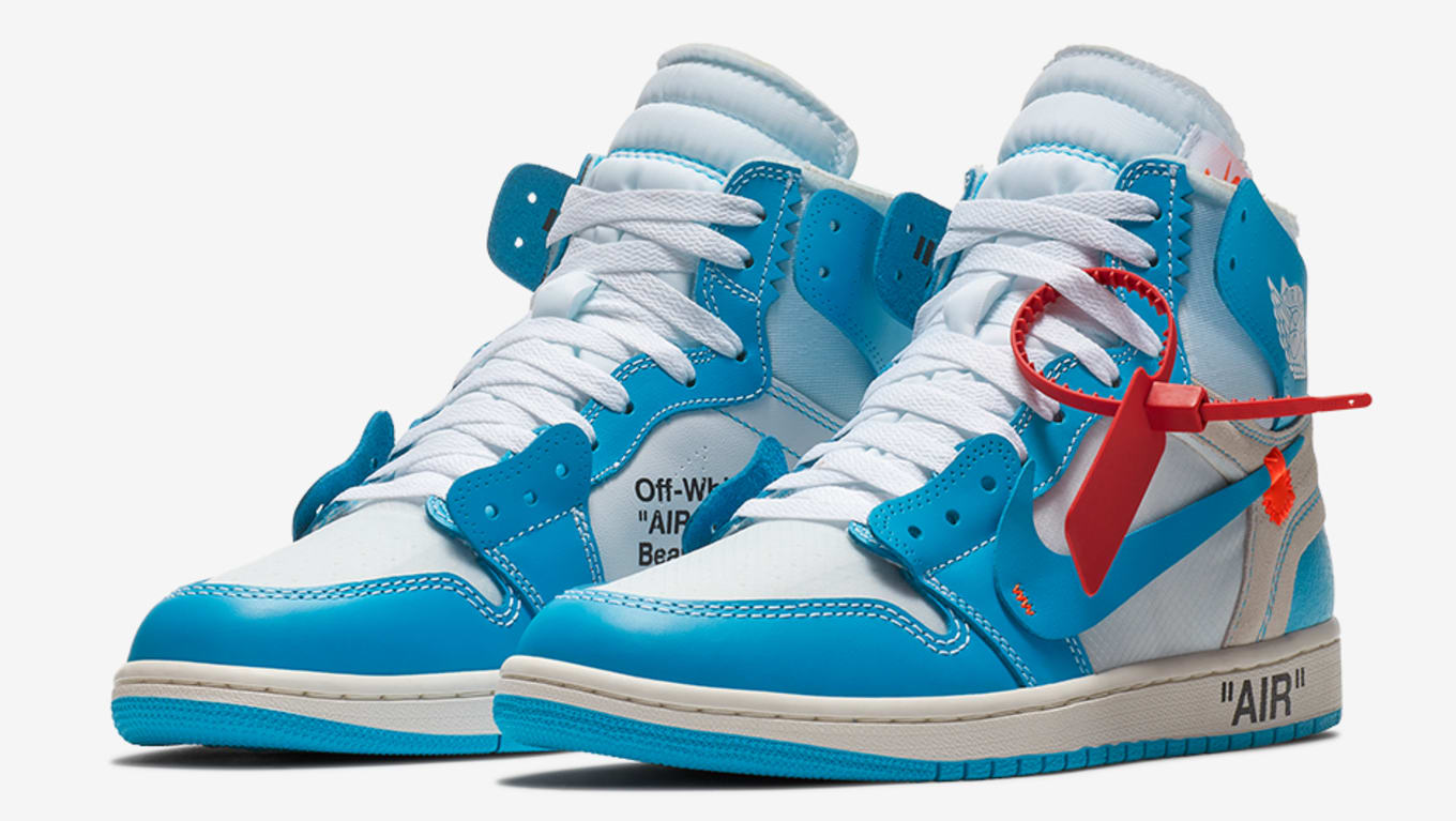 Off-White x Air Jordan 1 UNC Powder 