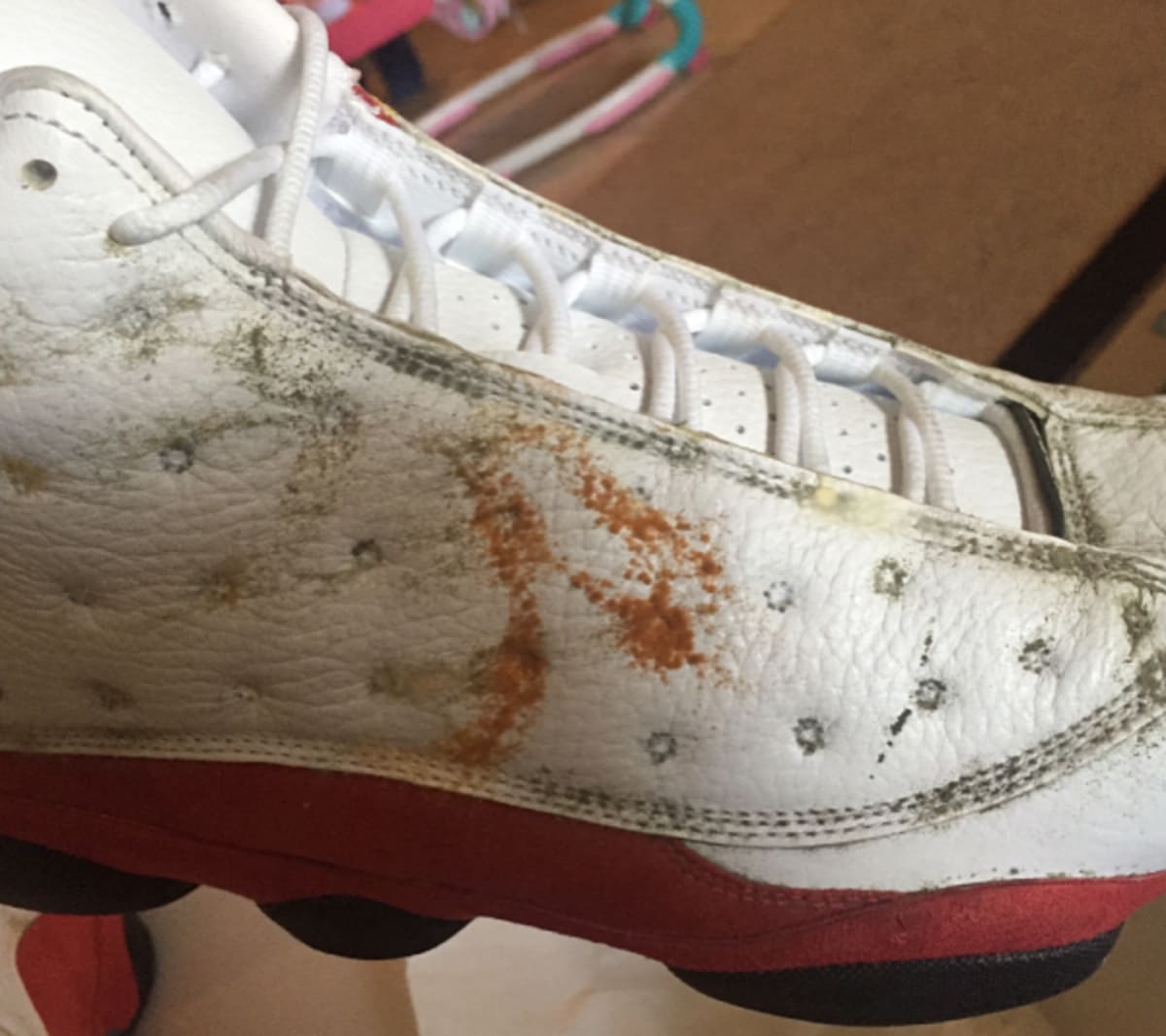moldy nike shoes