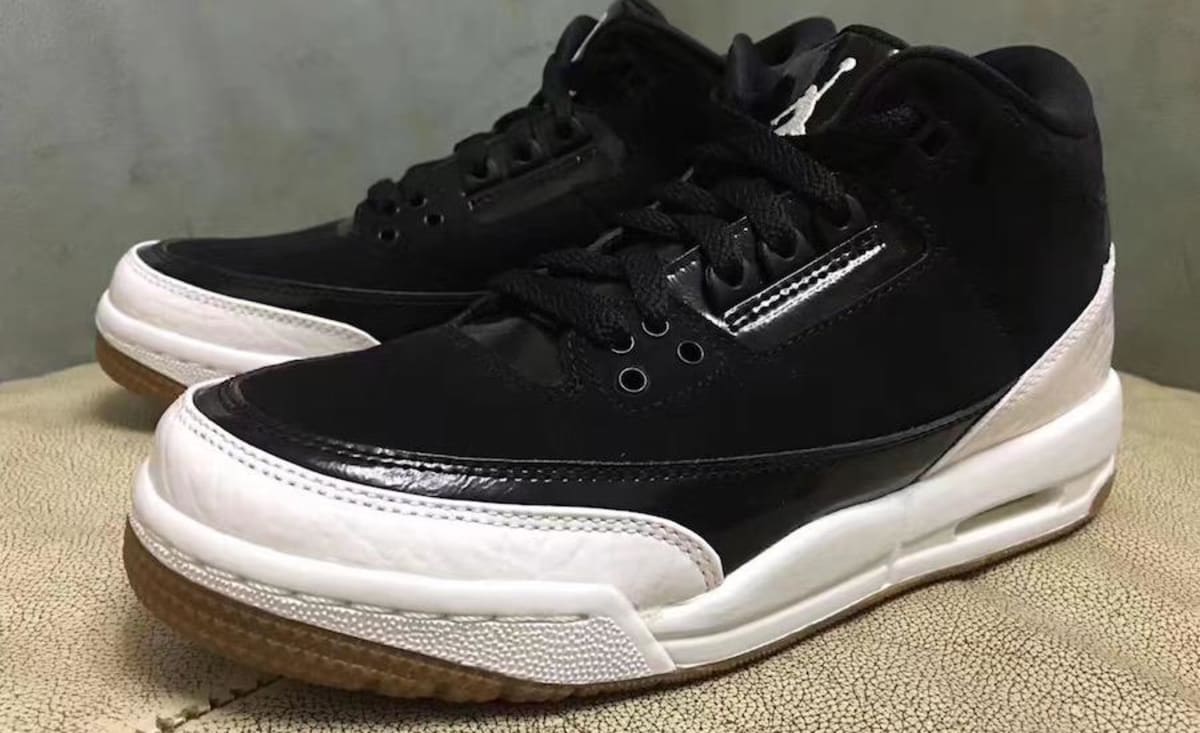 black white jordan 3s