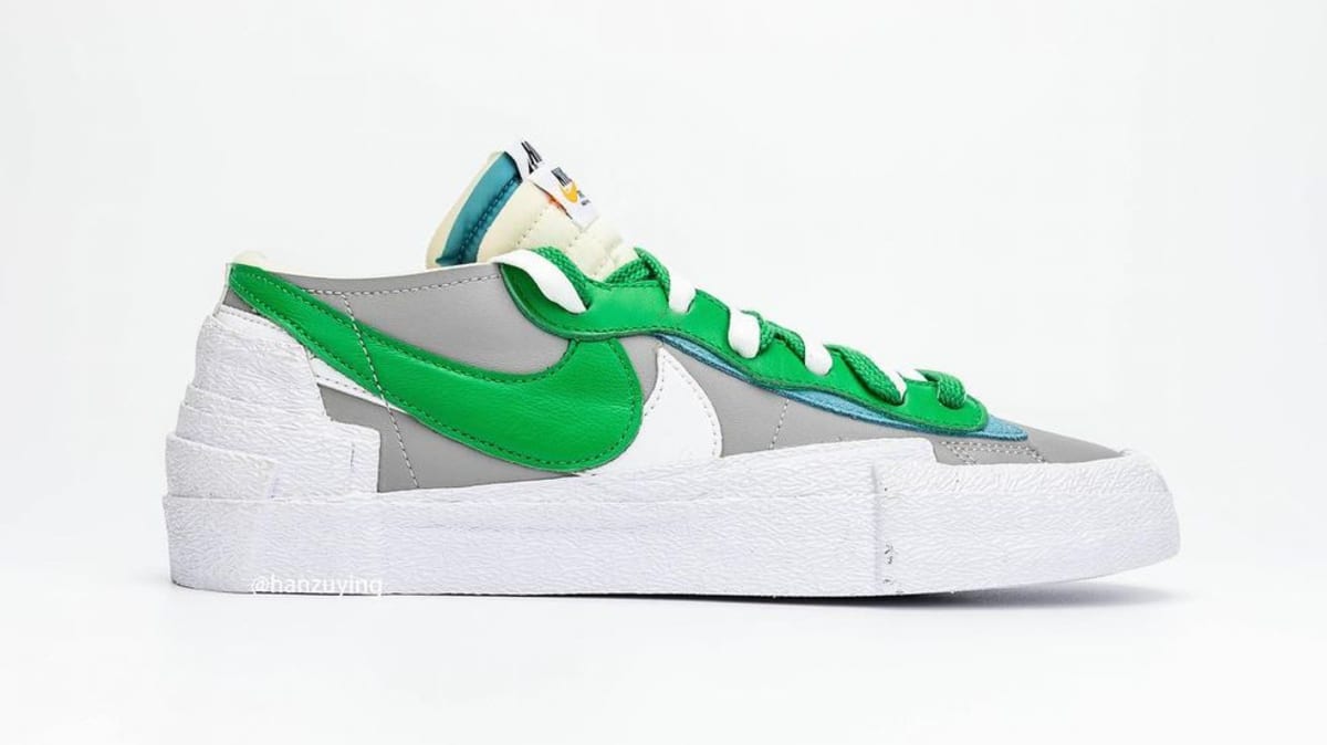 Sacai x Nike Blazer Low 'Classic Green' 'Magma Orange' Release Date