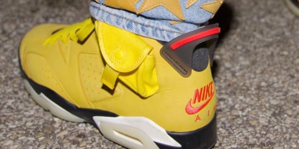 Travis Scott Debuts Never Before Seen Air Jordan 6 Collab In Yellow Sole Collector