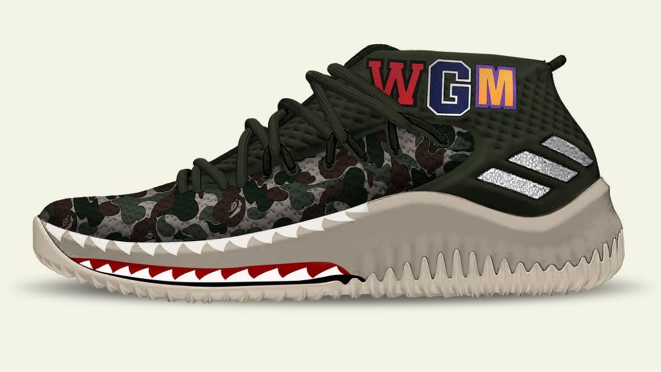 dame lillard bape shoes