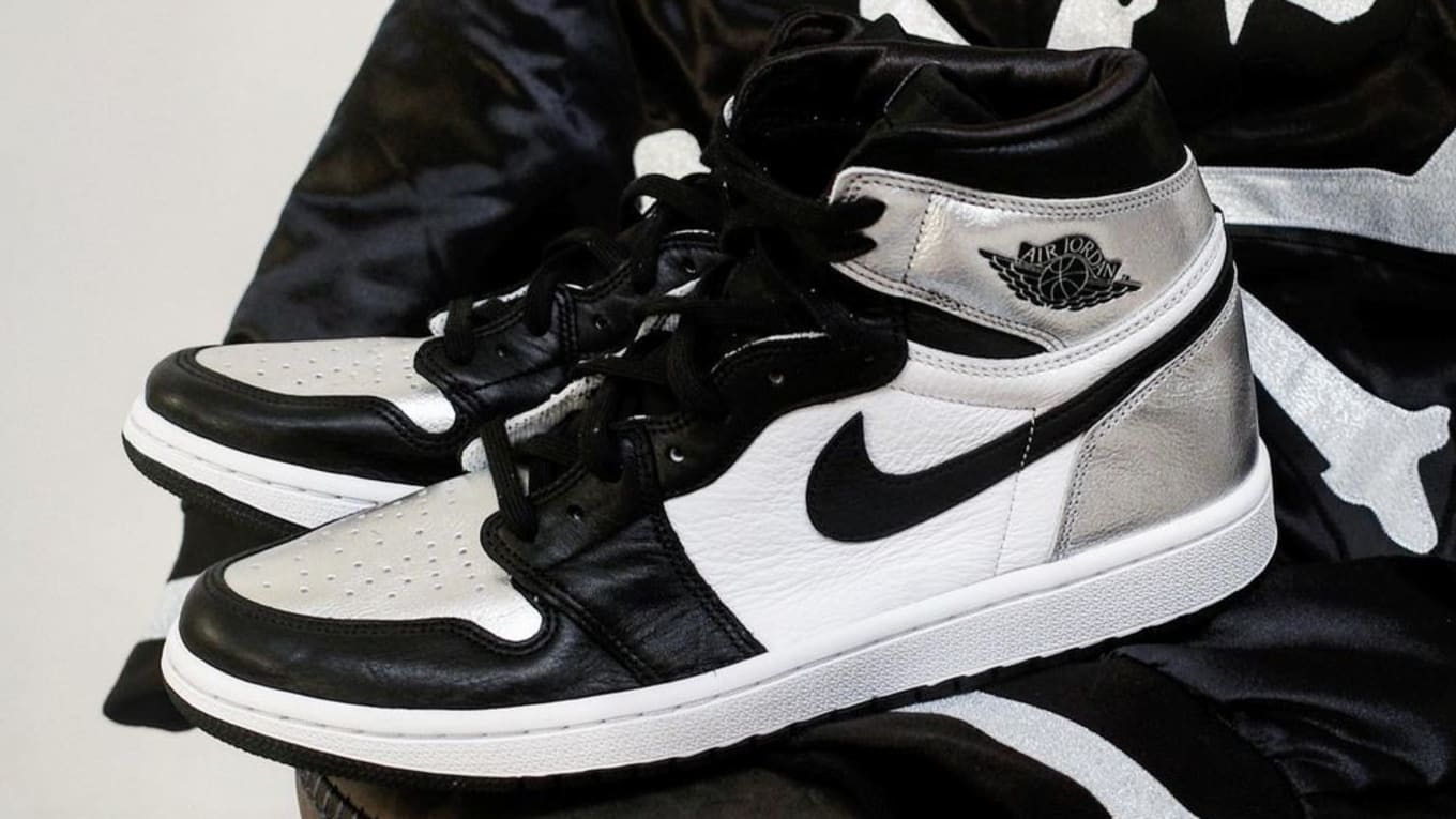 jordan 1 silver and black