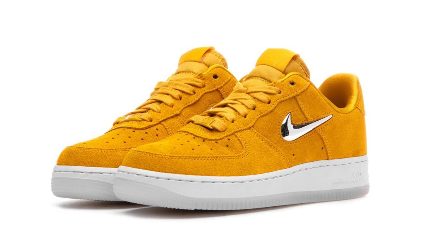 nike air force 1 womens yellow swoosh